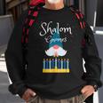 Shalom Gnomes Jewish Hanukkah Blessing Chanukah Lights Sweatshirt Gifts for Old Men
