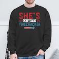 She's My Firecracker His And Hers 4Th July Matching Couples Sweatshirt Gifts for Old Men