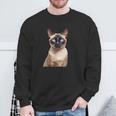 Siamese Cat Sweatshirt Geschenke für alte Männer