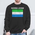 Sierra Leone Sierra Leonean Pride Flag Africa Print Sweatshirt Gifts for Old Men