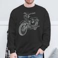 Simson Star Vintage Lineart Silhouette Sweatshirt Geschenke für alte Männer