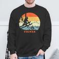 Ski Tignes France Vintage Snow Skiing Vacation Sweatshirt Gifts for Old Men