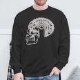 Skull Of GearsBiking Motorcycle Sweatshirt Gifts for Old Men