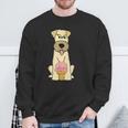 Smilepetsa Wheaten Terrier Dog With Ice Cream Sweatshirt Gifts for Old Men