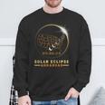 Solar Eclipse 2024 America Totality Total Arkansas Usa Map Sweatshirt Gifts for Old Men