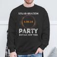 Solar Eclipse 2024 Solar-Bration Party Buffalo New York Sweatshirt Gifts for Old Men