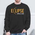 Solar Eclipse 2024 Total Solar Eclipse Phases April 8 2024 Sweatshirt Gifts for Old Men