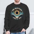 Solar Eclipse Astronomy Vintage 2024 Solar Eclipse Sweatshirt Gifts for Old Men