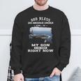 My Son Is Uss Abraham Lincoln Cvn Sweatshirt Gifts for Old Men