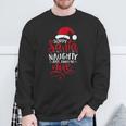 Sorry Santa Naughty Feels So Nice No Regrets Xmas Pajamas Sweatshirt Gifts for Old Men