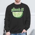 Sour Lime Suck It Citrus Lime Sweatshirt Gifts for Old Men