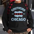 Southside Chicago Flag Skyline Sweatshirt Gifts for Old Men