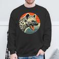 Spotted Laughing Hyena Retro Sun Sweatshirt Gifts for Old Men
