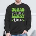 Squad Of The Lucky One First Birthday St Patrick's Day Sweatshirt Gifts for Old Men