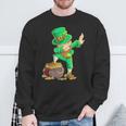 St Patrick's Day Dabbing Leprechaun Boys Dab Dance Sweatshirt Gifts for Old Men