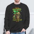 St Patrick's Day Skull Hello Darkness My Old Friend Sweatshirt Gifts for Old Men