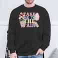 Take Me To The State Fair With Cotton Candy And Pop Corn Sweatshirt Gifts for Old Men