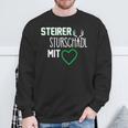 Steiermark Slogan Steirer Mit Herz Sweatshirt Geschenke für alte Männer