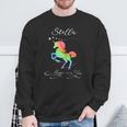 Stella Magic Einhorn Sweatshirt - Mystisches Pferd mit Regenbogenspritzern Geschenke für alte Männer