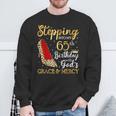 Stepping Into My 65Th Birthday With God's Grace & Mercy Sweatshirt Gifts for Old Men