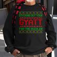 Sticking Out Your Gyatt For The Rizzler Christmas Irony Meme Sweatshirt Gifts for Old Men