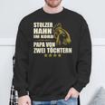 Stolzer Hahn Im Korb Papa Zwei Töchter Stolzer Hahn Im Basket Sweatshirt Geschenke für alte Männer