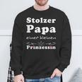 Stolzer Papa Einer Kleine Prinzessin Father's Day Sweatshirt Geschenke für alte Männer