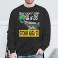 Storm Area 51 They Can't Stop All Of Us Running Alien Sweatshirt Gifts for Old Men