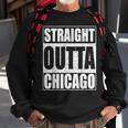 Straight Outta Chicago Illinois State Sweatshirt Gifts for Old Men