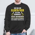 Stromriker Dummheit Reparieren Electronics German Language Sweatshirt Geschenke für alte Männer