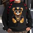 Stylish Bear With Golden Chains Sweatshirt Gifts for Old Men