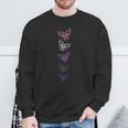 Subtle Genderfluid Pride Goth Butterfly Non Binary Flag Sweatshirt Gifts for Old Men