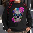 Sugar Skull Day Of The Dead Cool Bone Head Skulls Idea Sweatshirt Gifts for Old Men