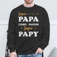 Super Papa Mais Aussi Super Papy Fête Des Pères Sweater e Cadeaux pour les vieillards