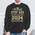 Super Proud Step Dad Of 2024 Graduate Awesome Family College Sweatshirt Gifts for Old Men