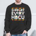 Support Every Hbcu Historical Black College Alumni Sweatshirt Gifts for Old Men