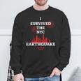 I Survived Nyc Earthquake 2024 Sweatshirt Gifts for Old Men