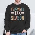 I Survived Tax Season Cpa Accountant Sweatshirt Gifts for Old Men