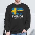 Sweden Scandinavia Swedish Elk Bull Midsomar Sverige Sweatshirt Geschenke für alte Männer