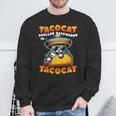Tacocat Spelled Backwards Is Tacocat Mexican Taco Cat Sweatshirt Gifts for Old Men