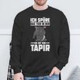 Tapir-Sweatshirt mit Spruch Ich spüre das Tier in mir, es ist ein Tapir, Lustiges Outfit Geschenke für alte Männer