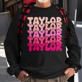 Taylor Vintage Personalized Name I Love Taylor Sweatshirt Gifts for Old Men