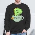 Tea Rex Niedlicher Dinosaurier Tyrannosaurus Rex In Einer Tasse Sweatshirt Geschenke für alte Männer