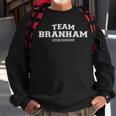 Team Branham Proud Family Surname Last Name Sweatshirt Gifts for Old Men
