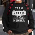 Team Harris Life Time Member Family Name Sweatshirt Gifts for Old Men