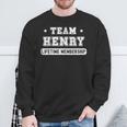 Team Henry Lifetime Membership Family Last Name Sweatshirt Gifts for Old Men
