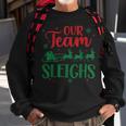 Our Team Sleighs Christmas Santa Reindeers Office Staff Sweatshirt Gifts for Old Men