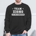 Team Xiong Lifetime Membership Family Last Name Sweatshirt Gifts for Old Men