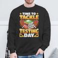 Test Day Football Time To Tackle Testing Day Sports Teacher Sweatshirt Gifts for Old Men