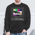 Testbild Störung Vintage Retro Sweatshirt Geschenke für alte Männer